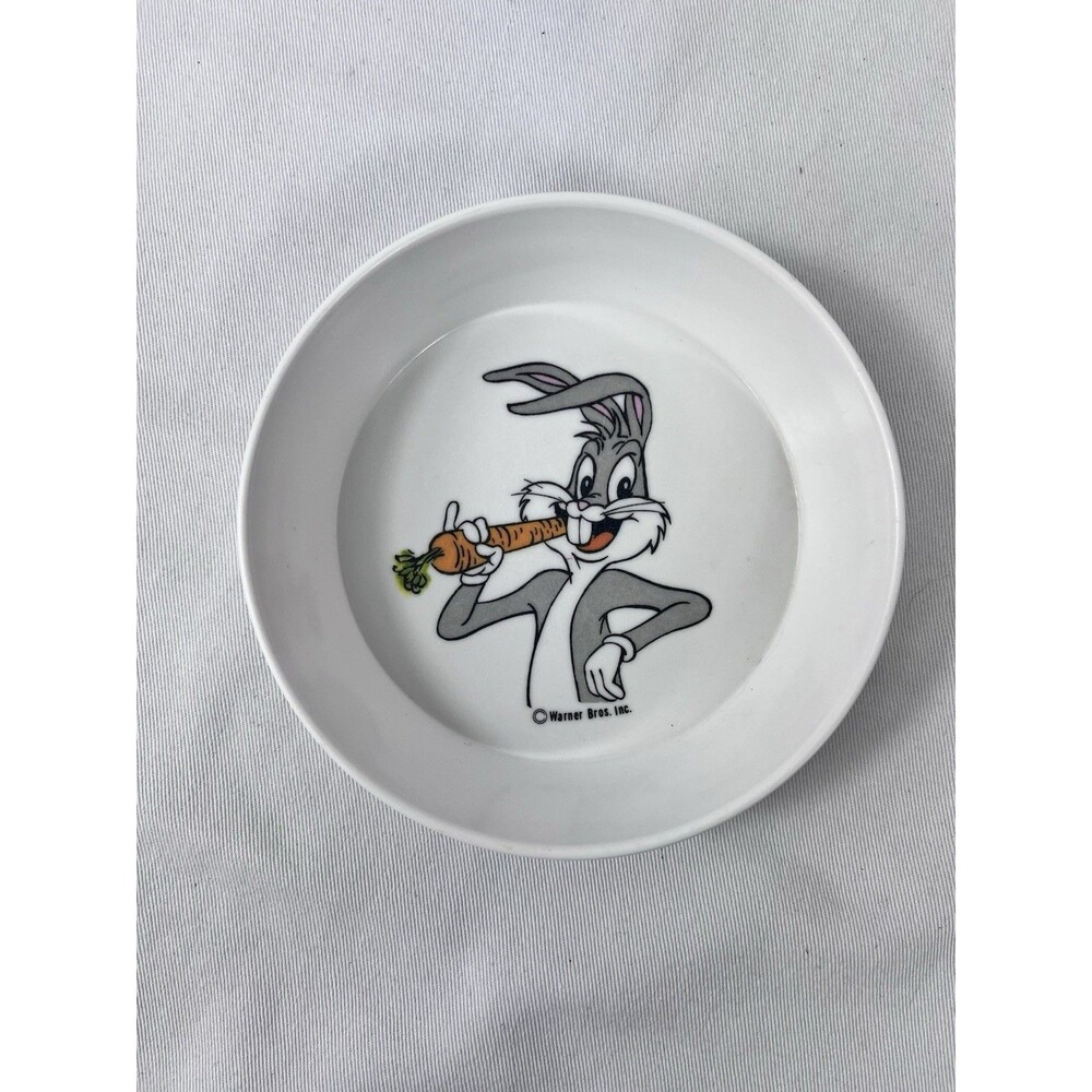 Vintage Bugs Bunny Looney Tunes Cereal Bowl - Warner Bros Inc. Melamine USA